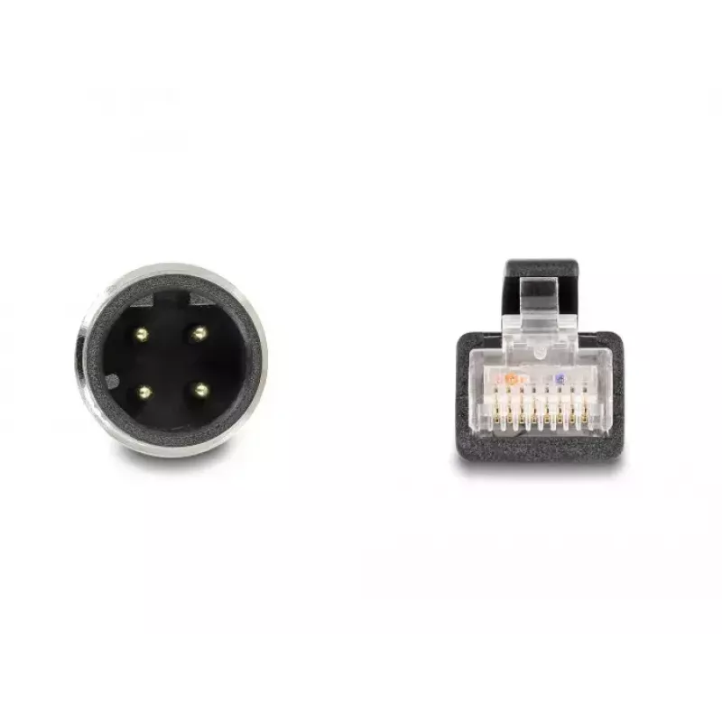 adapter kablowyowy DeLOCK M12 D-coded 4-stykowe męskie do RJ45 męskie 50 cm
