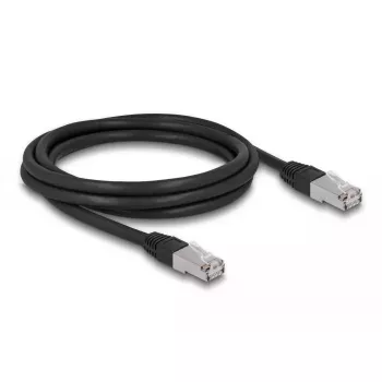 Kabel sieciowy DeLOCK RJ45 kat.6A 2m czarny