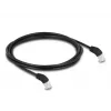 Kabel sieciowy DeLOCK RJ45 Cat.6A 45° w dół kątowy 2 m czarny