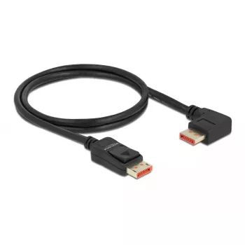 Kabel DisplayPort DeLOCK 8K 60 Hz 1 m męski na męski 90° kątowy