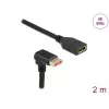 Przedłużacz DisplayPort DeLOCK 87091 2m 90° w dół kątowy