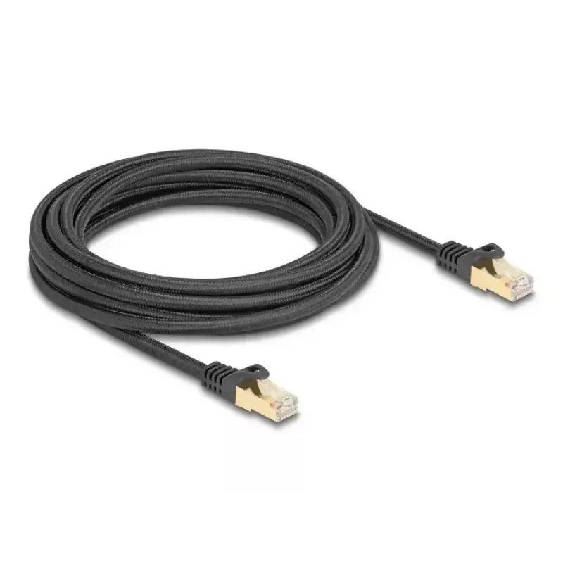 DELOCK Kabel sieciowy RJ45 kat.6A S/FTP 5m czarny
