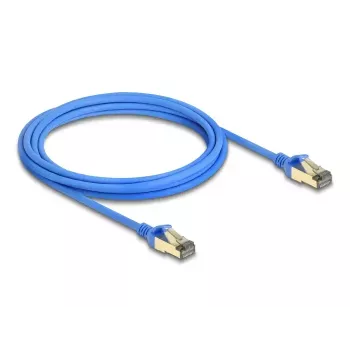 Kabel sieciowy DeLOCK RJ45 kat.8.1 F/FTP cienki 3 m niebieski