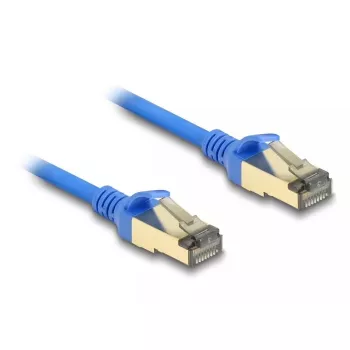Kabel sieciowy DeLOCK RJ45 kat.8.1 F/FTP cienki 3 m niebieski