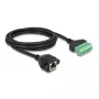 DeLOCK RJ45 kabel Cat.6 żeński do listwy zaciskowej adapter 2m