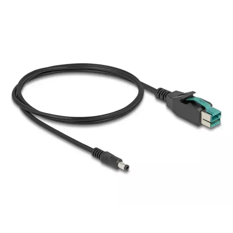 DELOCK Kabel PoweredUSB męski 12 V na wtyk DC 5,5 x 2,5 mm męski 2 m