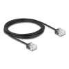 Kabel sieciowy DeLOCK RJ45 Cat.6 UTP Ultra cienki 3m Czarny