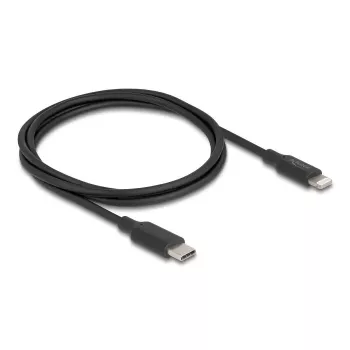 kabel DELOCK USB-C na Lightning cienki 1 m, Lightning ↔ USB-C, 9 V 3 A, 3,3 mm, MFi