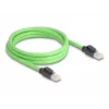 Kabel sieciowy DeLOCK 80890 RJ-45 Cat6a 2m Czarny Zielony