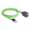 Kabel sieciowy DeLOCK 80880 RJ-45 Cat6a 1 m zielony
