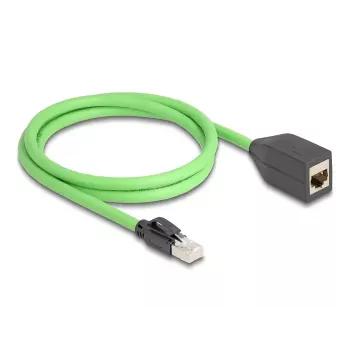 Kabel sieciowy DeLOCK 80880 RJ-45 Cat6a 1 m zielony