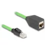 Kabel sieciowy DeLOCK 80880 RJ-45 Cat6a 1 m zielony
