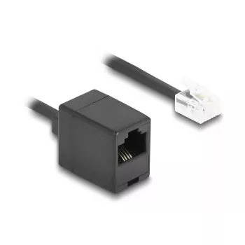 DeLOCK kabel telefoniczny 90114 5 m Czarny RJ-11 RJ-45