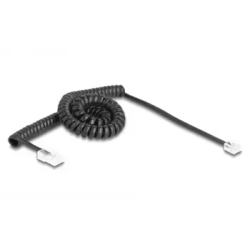 Kabel telefoniczny DeLOCK 88480 3 m Czarny RJ-11 RJ-45