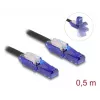 Kabel sieciowy DeLOCK 80925 RJ-45 Cat6 0,5 m czarny fioletowy