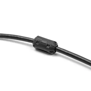 Klips ferrytowy DELOCK 80946, czarny, 35 × 19,5 × 18 mm, opakowanie 2 szt.