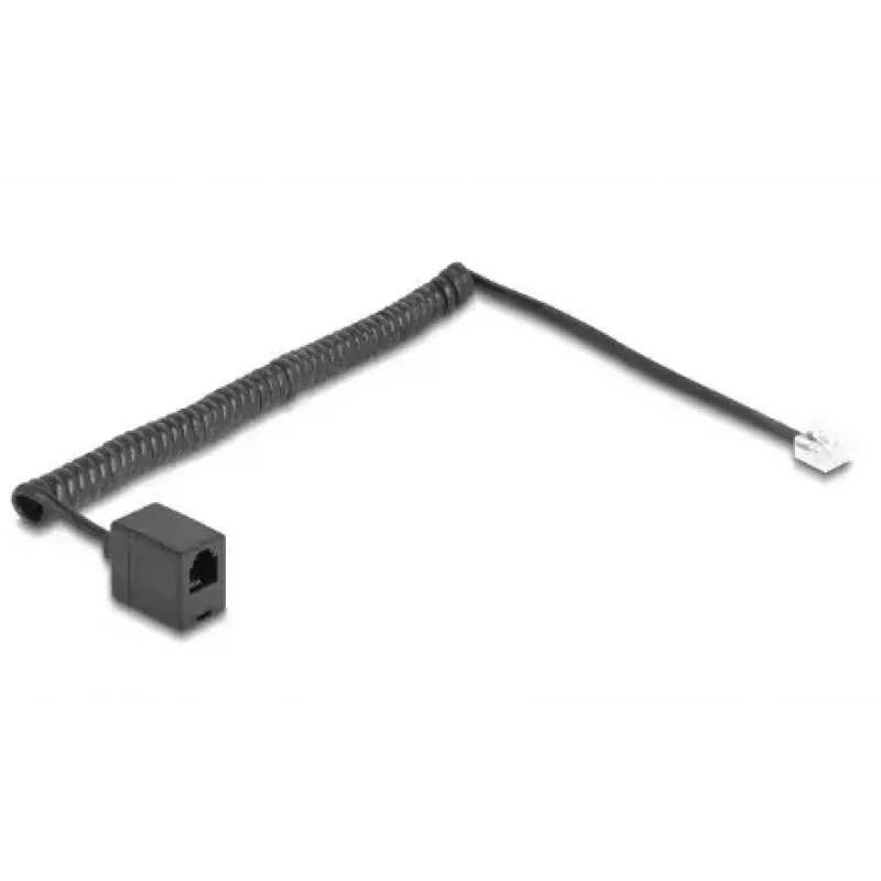 Kabel telefoniczny DeLOCK 90231 2 m Czarny RJ-11 do RJ-11