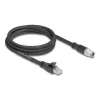 Kabel sieciowy DeLOCK 80579 M12 na RJ-45 Cat5e 2 m Czarny
