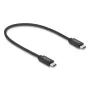 Kabel koncentryczny DELOCK USB C na USB C USB4 Gen 3x2 40 Gb/s USB PD 3.1 240 W 0,5 m