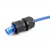 DeLOCK Złącze przelotowe RJ45 IP67 wodoodporne czarne