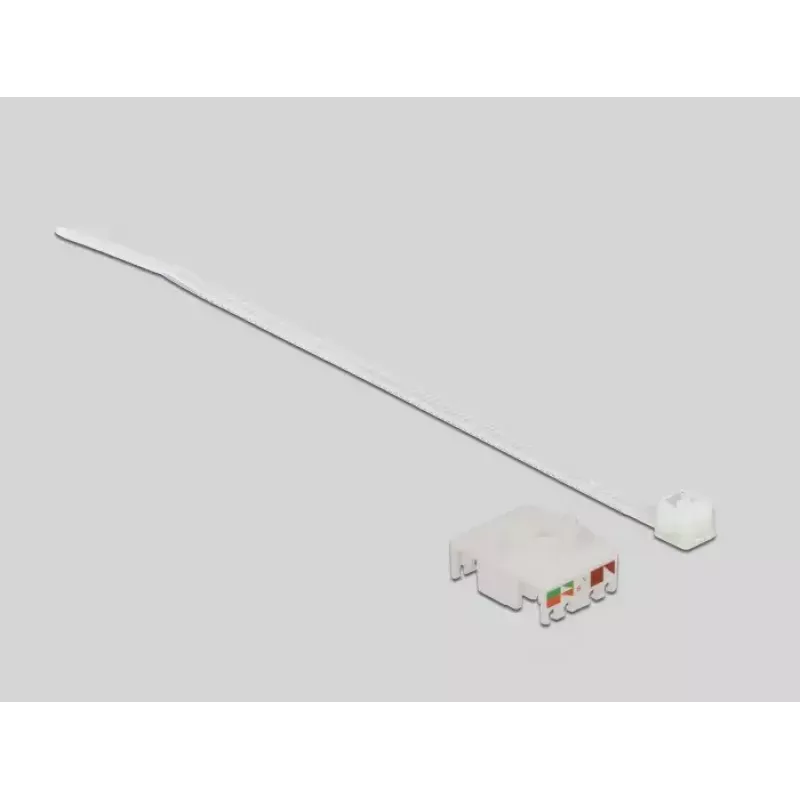 Złącze przewodowe DELOCK RJ45 Cat.6A LSA proste czarne 29×43×29 mm