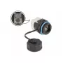 Złącze przewodowe DELOCK RJ45 Cat.6A LSA proste czarne 29×43×29 mm