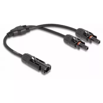 Rozdzielacz kablowy DeLOCK DL4 Solar Splitter kabel 1 x męski na 2 x żeński 30 cm czarny