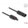 Kabel DeLOCK DL4 Solar płaski kabel męski na żeński 1 m czarny 3.3 mm²