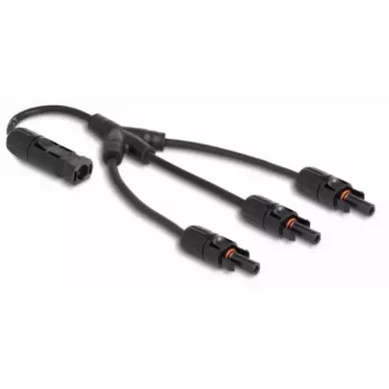 DeLOCK DL4 Solar Splitter kabel 1 x męskie na 3 x żeńskie 35 cm czarny
