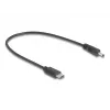 DeLOCK 85403 kabel zasilający Czarny 0,27 m USB C DC