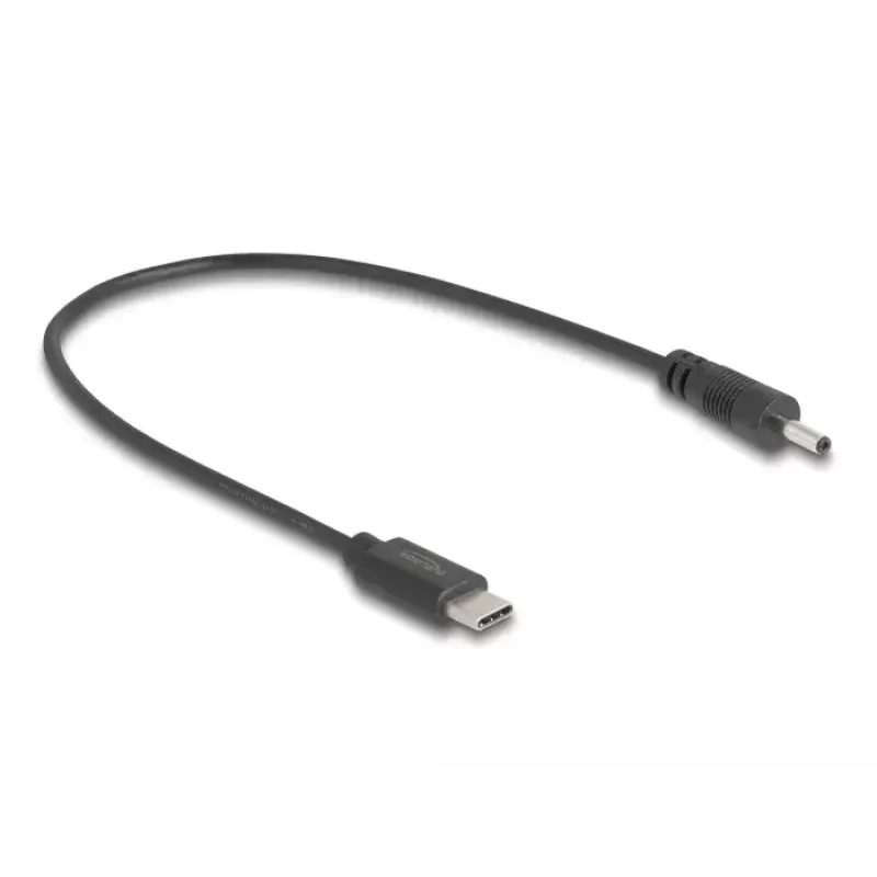 DeLOCK 85403 kabel zasilający Czarny 0,27 m USB C DC