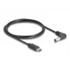 DeLOCK 85399 kabel zasilający Czarny 1,5 m USB C 5,5 x 2,5 mm