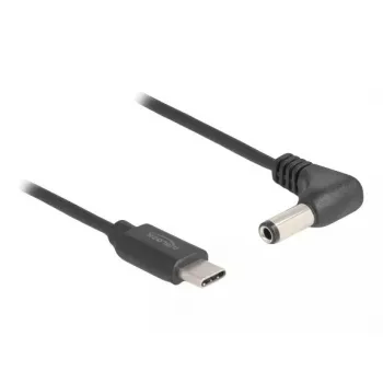 DeLOCK 85399 kabel zasilający Czarny 1,5 m USB C 5,5 x 2,5 mm