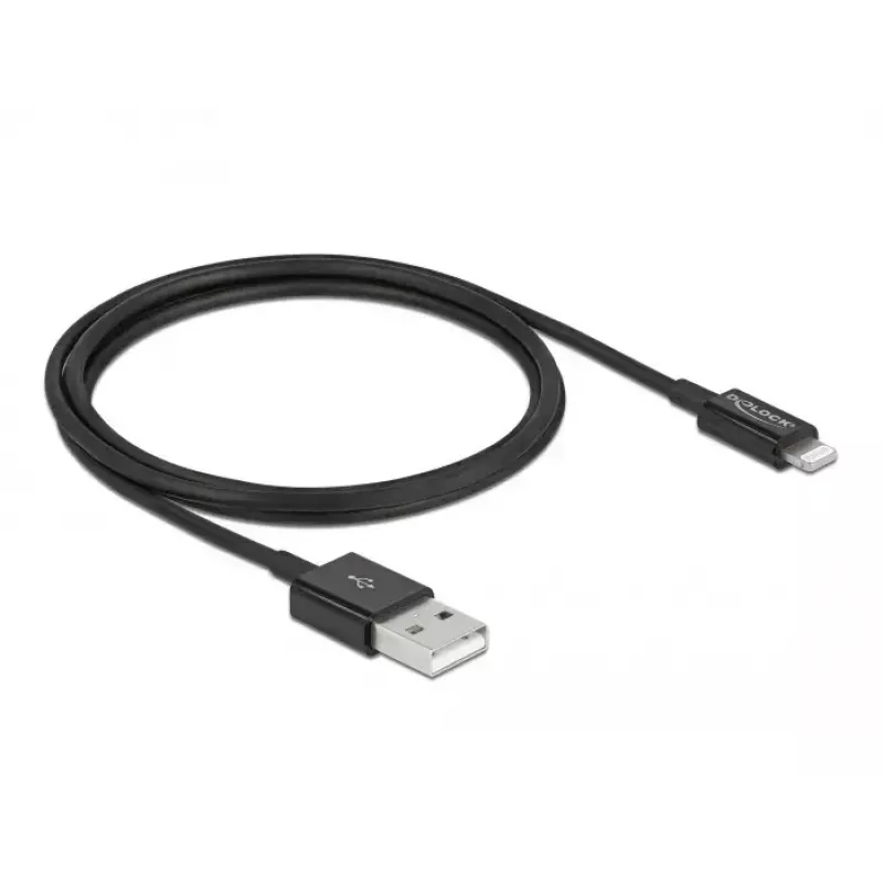 Kabel USB do danych i zasilania DeLOCK 83002 1 m czarny