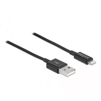 Kabel USB do danych i zasilania DeLOCK 83002 1 m czarny