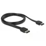 Kabel SATA DeLOCK 85640 1 m eSATA Czarny