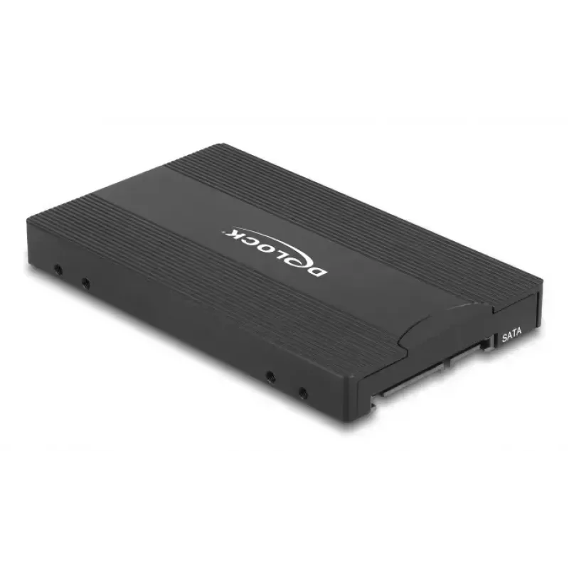 Adapter interfejsu DELOCK U.2 (SFF-8639) na M.2 Key M NVMe SSD, model 64301, czarny, męski host
