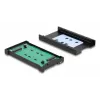 Adapter interfejsu DELOCK U.2 (SFF-8639) na M.2 Key M NVMe SSD, model 64301, czarny, męski host