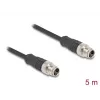 Kabel sieciowy DeLOCK M12 X-kodowany 8 pin wtyk-wtyk Cat5e 5 m Czarny