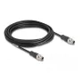 Kabel sieciowy DeLOCK M12 X-kodowany 8 pin wtyk-wtyk Cat5e 5 m Czarny