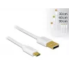 Kabel USB DeLOCK 83679 USB 2.0 USB A Micro-USB B Biały