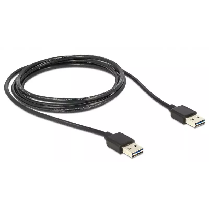 Kabel USB DeLOCK 3m USB 2.0 A Czarny
