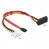 Kabel SATA DeLOCK 85514 0,3 m 1x Molex 4 pin 1x SATA 22 pin 1x SATA 7 pin