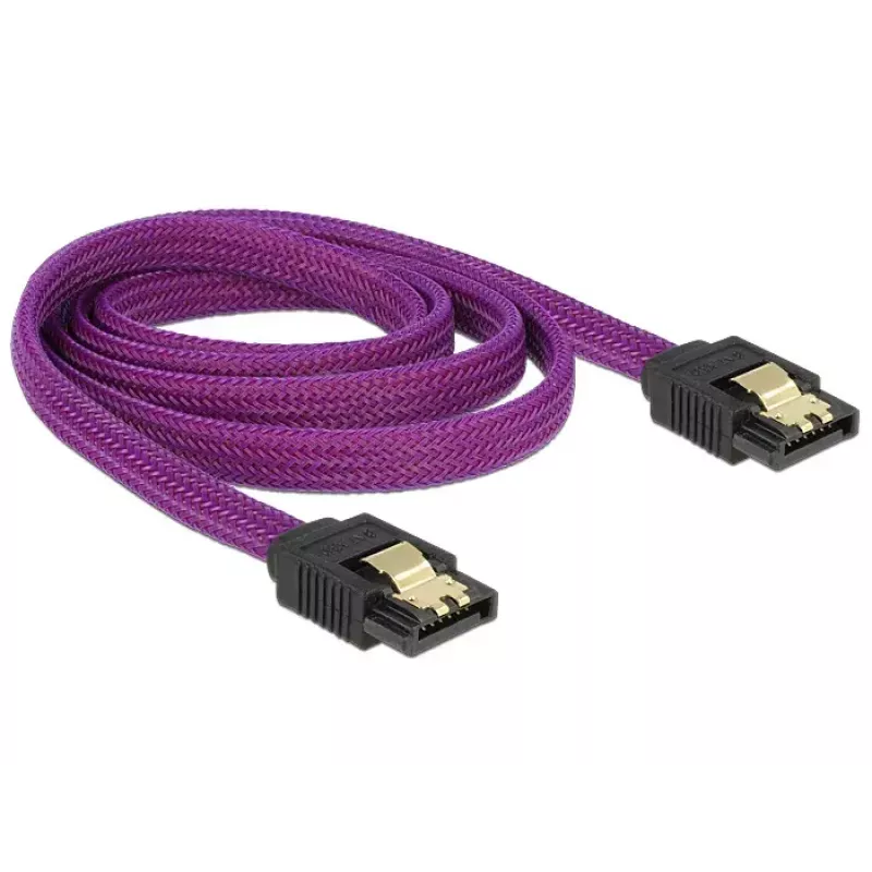 Kabel SATA DeLOCK 83692 1 m SATA 7-pin fioletowy