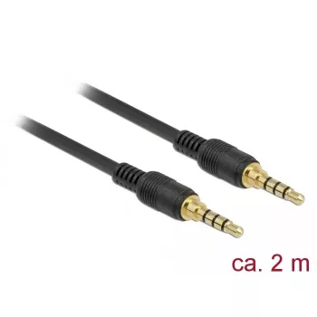 Kabel audio DeLOCK 85598 2 m 3.5 mm czarny