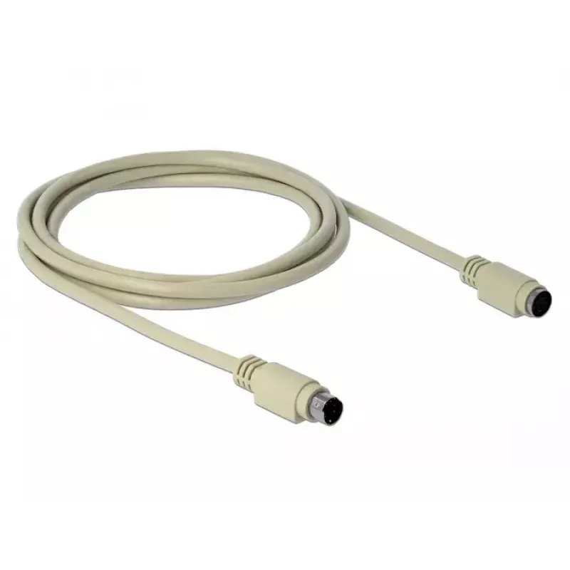 Kabel PS/2 DeLOCK 85805 1.8m 6-p Mini-DIN Beżowy