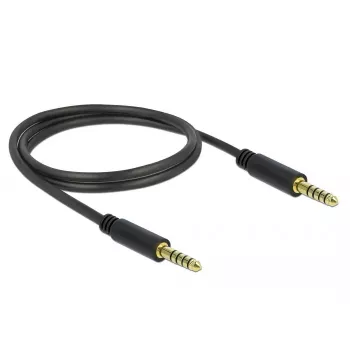 Kabel audio DeLOCK 85791 1m 4,4mm czarny