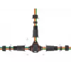 Prosty złącze elektryczne DELOCK 86919 — złącze proste, 85–260 V, czarne, 25 × 114 mm