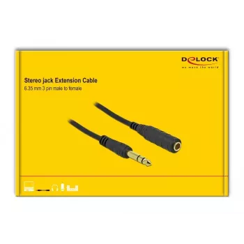 Przedłużacz audio jack stereo DeLOCK 86766 10 m czarny