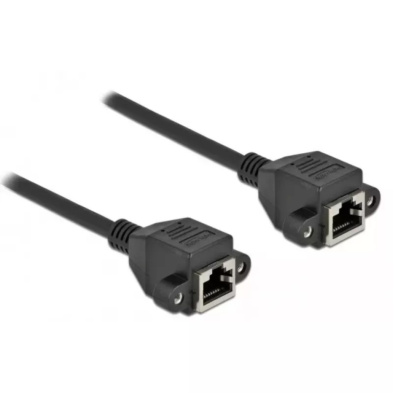 Kabel przedłużający do sieci DeLOCK Cat.6A 5m Czarny